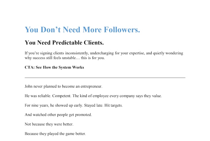 write sales copy for a sales page, sales funnel, landing page, sales copywriting